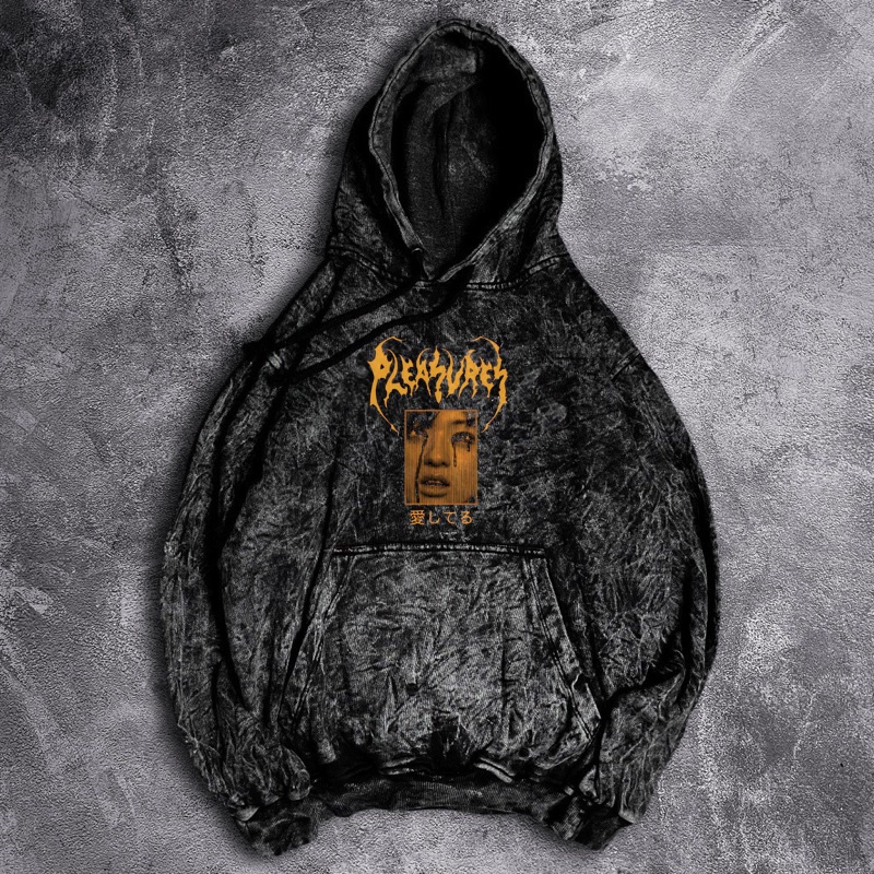 [SOMTHINK] WASHED JACKET HOODIE SWEATER 'METAL'