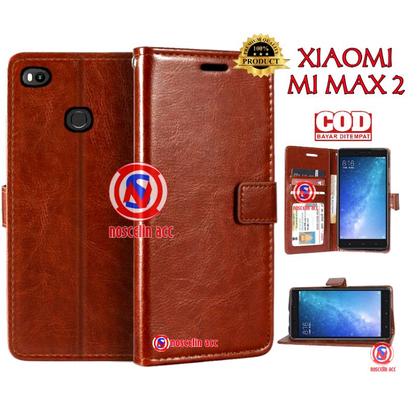 Xiaomi mi max 2 Flip Cover Wallet Sarung Dompet Hp xiaomi mi max 2 Case PREMIUM | Kesing Hp | Casing