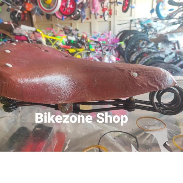 sadel jok sepeda onthel kulit per