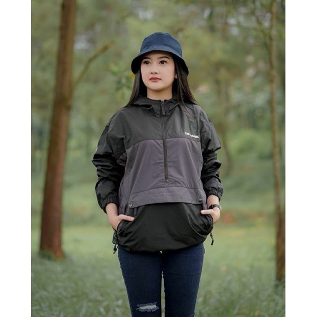 The Bojiel Daily - Hitam Abu Jaket Cougle Jaket Parasut Jaket Pria Jaket Outdoor