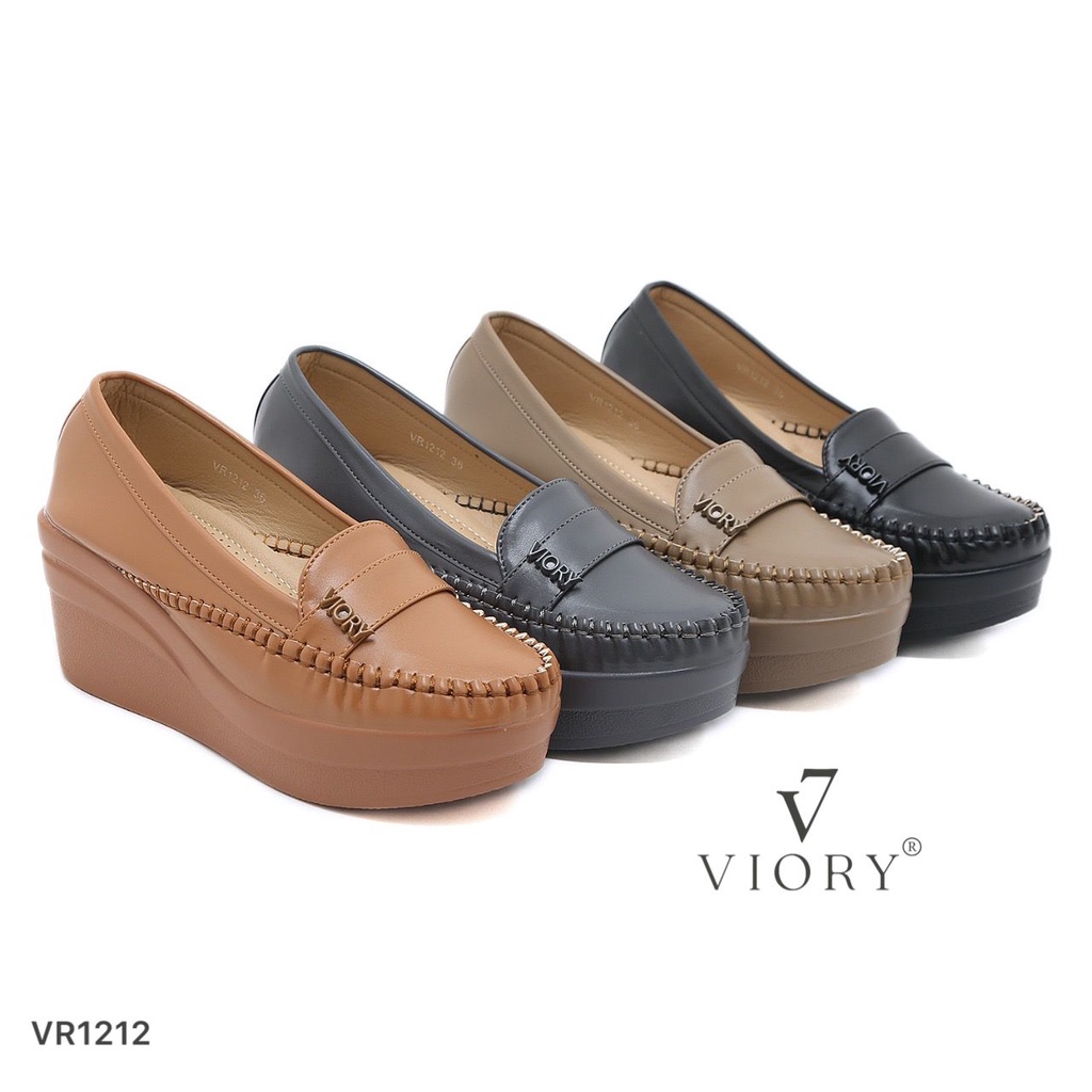 VIORY High Loafers Wedges Shoes #VR1212 ORIGINAL