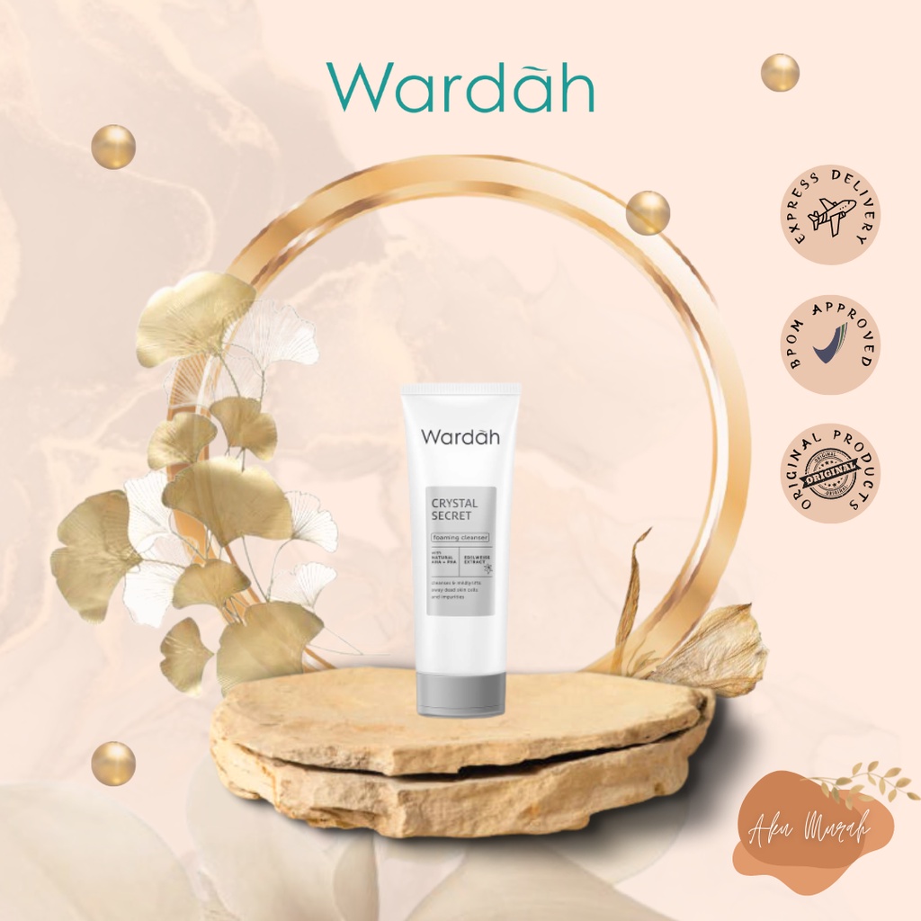 ✨ AKU MURAH ✨ Wardah Crystal Secret Foaming Cleanser with Natural AHA+PHA 100 ml / Mencerahkan