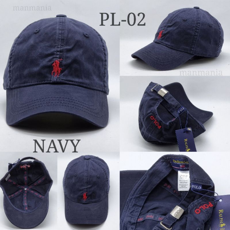 Topi Baseball Pria Import Katun Logo Bordir Golf Olahraga Cowok