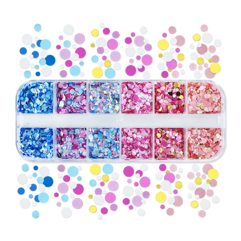 Siy Cetakan Resin Epoxy Sequin Glitter Untuk Dekorasi Nail Art DIY