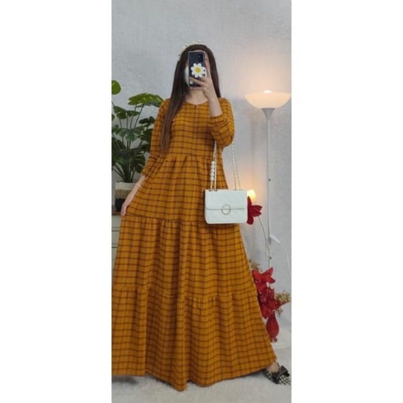 Longdress Wanita Kotak LongDress Kotak Gamis Kotak