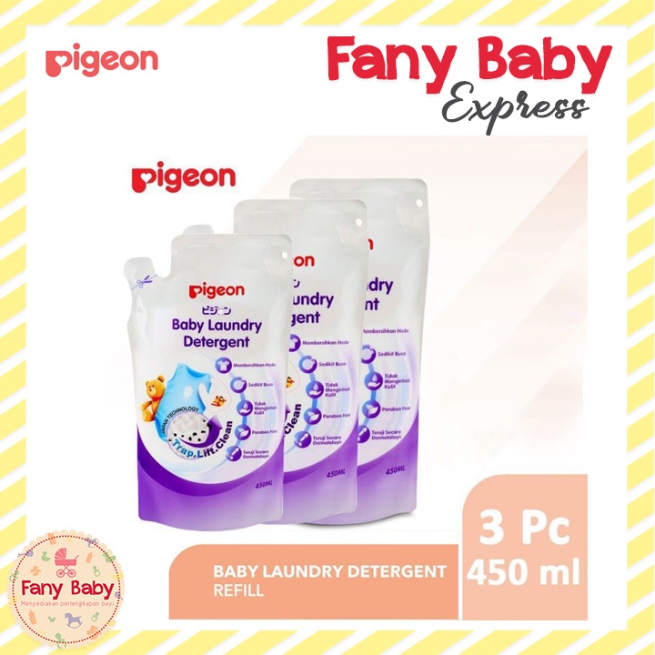 PIGEON LIQUID LAUNDRY DETERGENT REFILL 450ML PAKET BELI2 BONUS 1