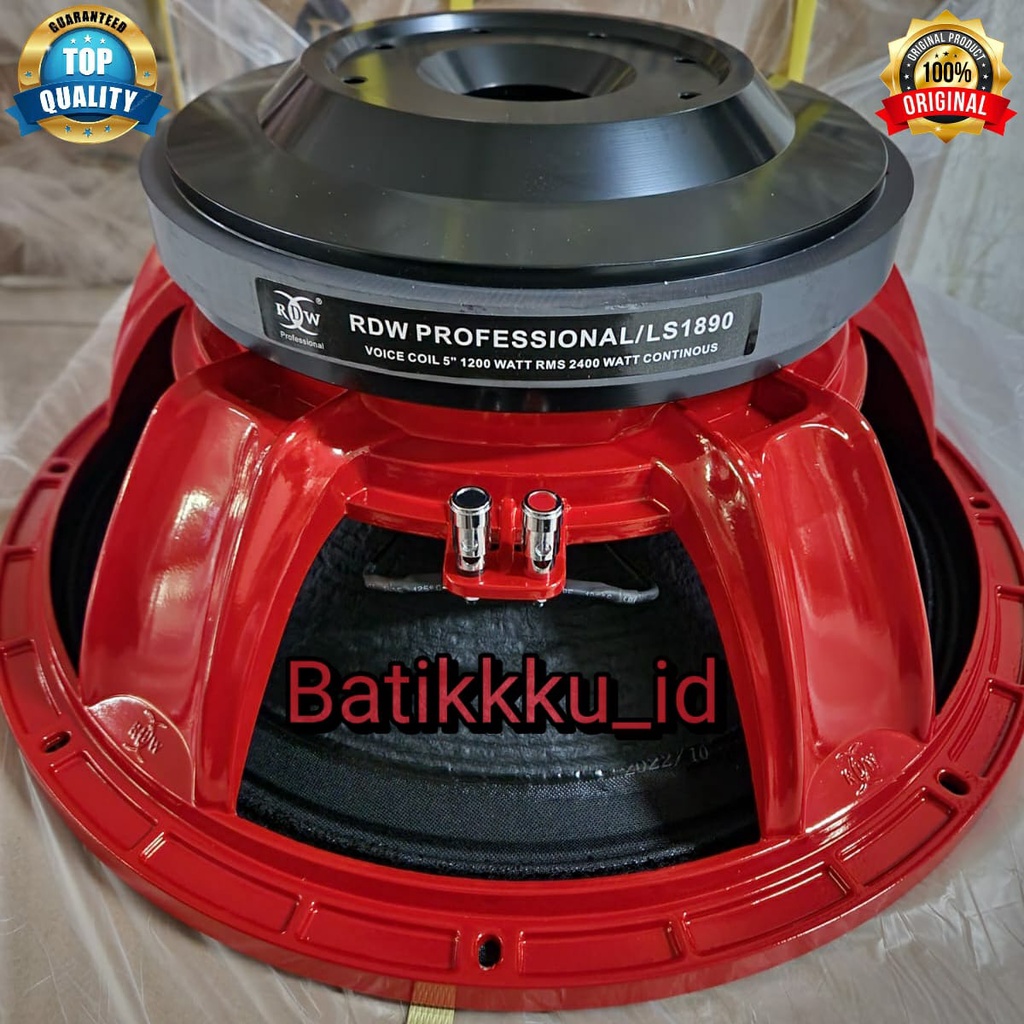 Speaker Komponen RDW 18LS1890 18 LS 1890 18 LS1890 ORIGINAL 18 INCH VOICE COIL 5