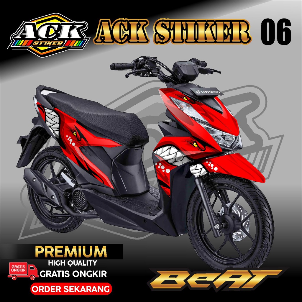 DECAL STIKER HONDA BEAT STREET NEW 2021,STIKER VARIASI BEAT STREET NEW DELUX DESAIN CANDRA DECAL 06
