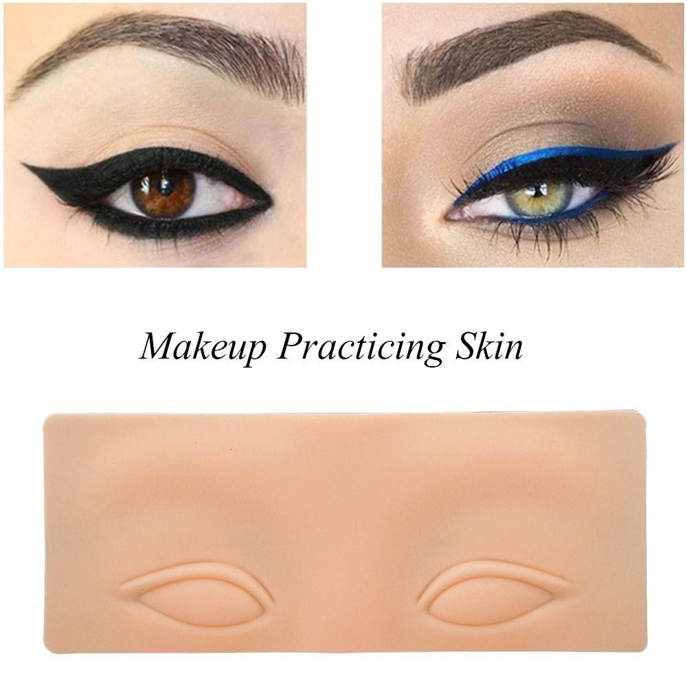 R-flower Makeup Latihan Kulit Silikon Makeup Wajah Papan Latihan Makeup Aksesoris