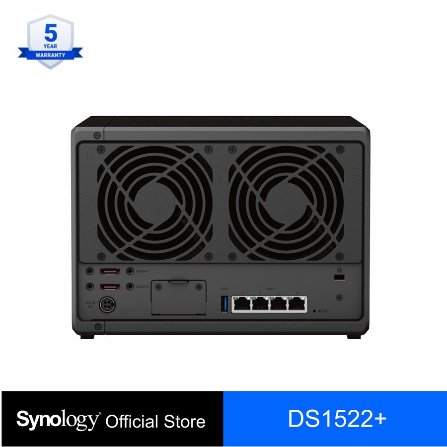 NAS Synology DS1522+ - 8GB  70TB - Nas Synology 70TB DS1522+