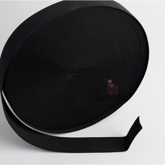 Karet Elastis Hitam Penguin 2.5 cm (1")