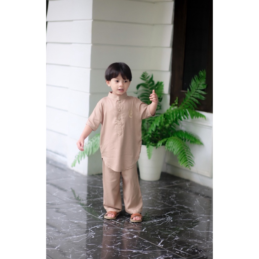 MD - Keola Tabiea Set Setelan Muslim Baju Koko Anak Usia 1 – 6 Tahun