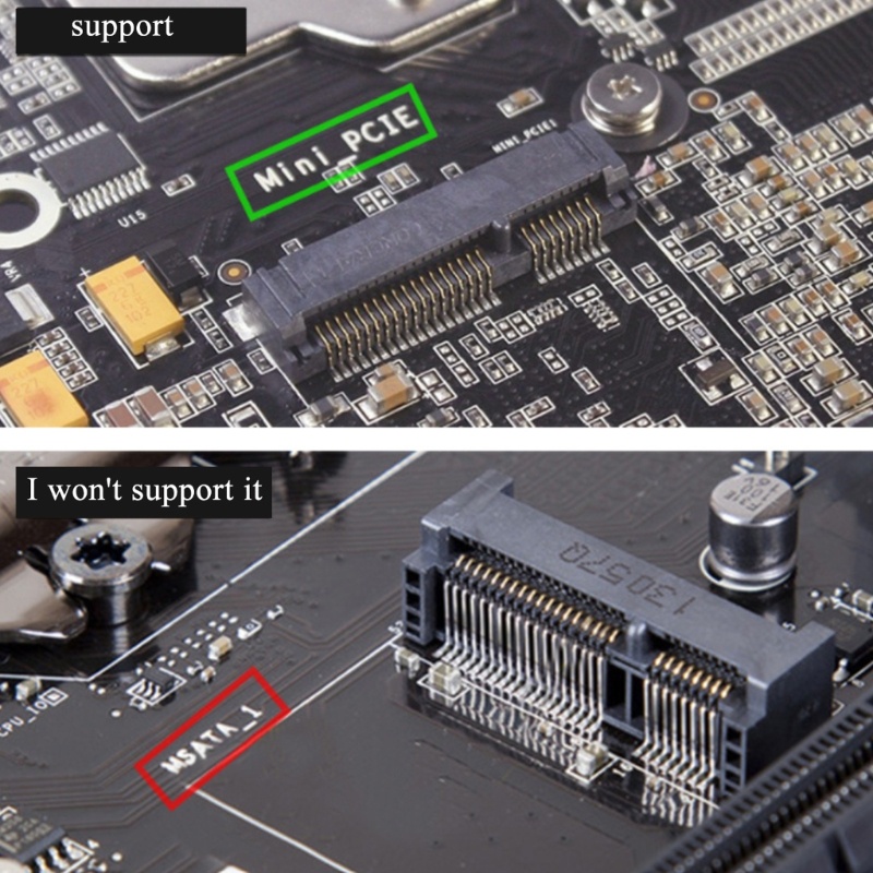 Btsg NGFF M2 to Mini PCIe Adapter Mini PCIe to M2 NGFF Wireless Module Adapter