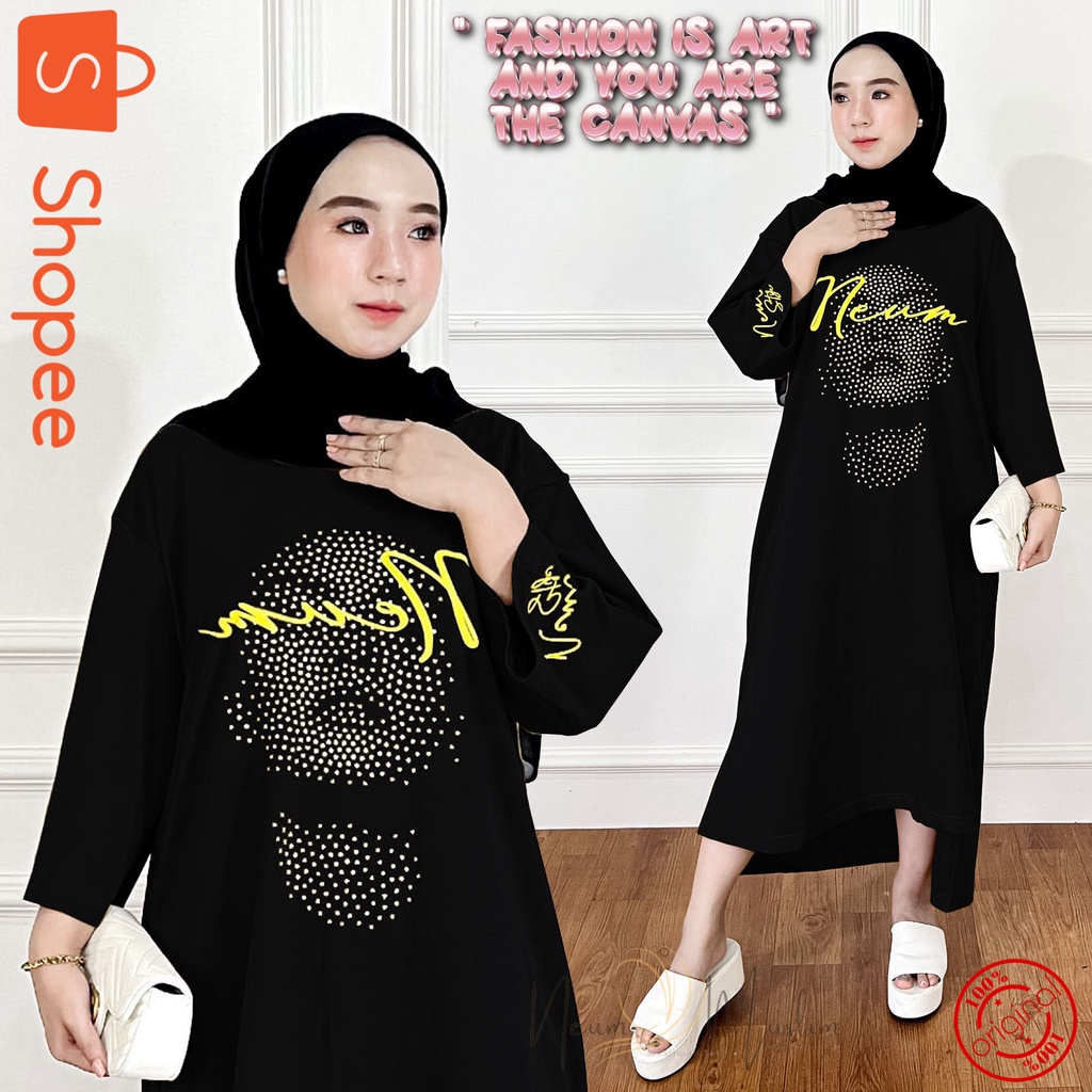 NEUM MUSLIM ORIGINAL LONG TUNIK DM3 TERBARU IMPORT TUNIK TERBARU TUNIK MOTIF