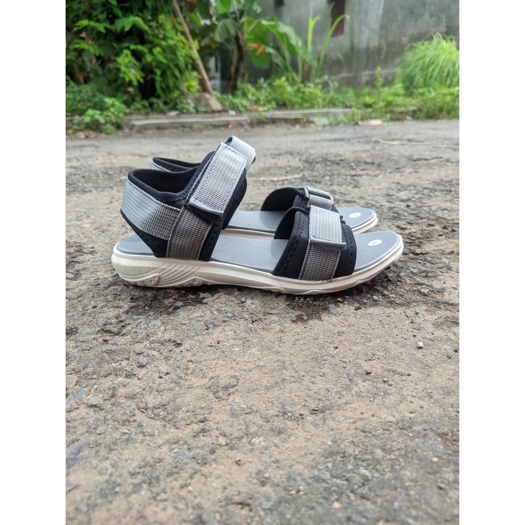 SANDAL GUNUNG KOREA STYLE KEKINIAN SENDAL TALI BELAKANG VELCRO ADVENTURE HIKING OUTDOOR