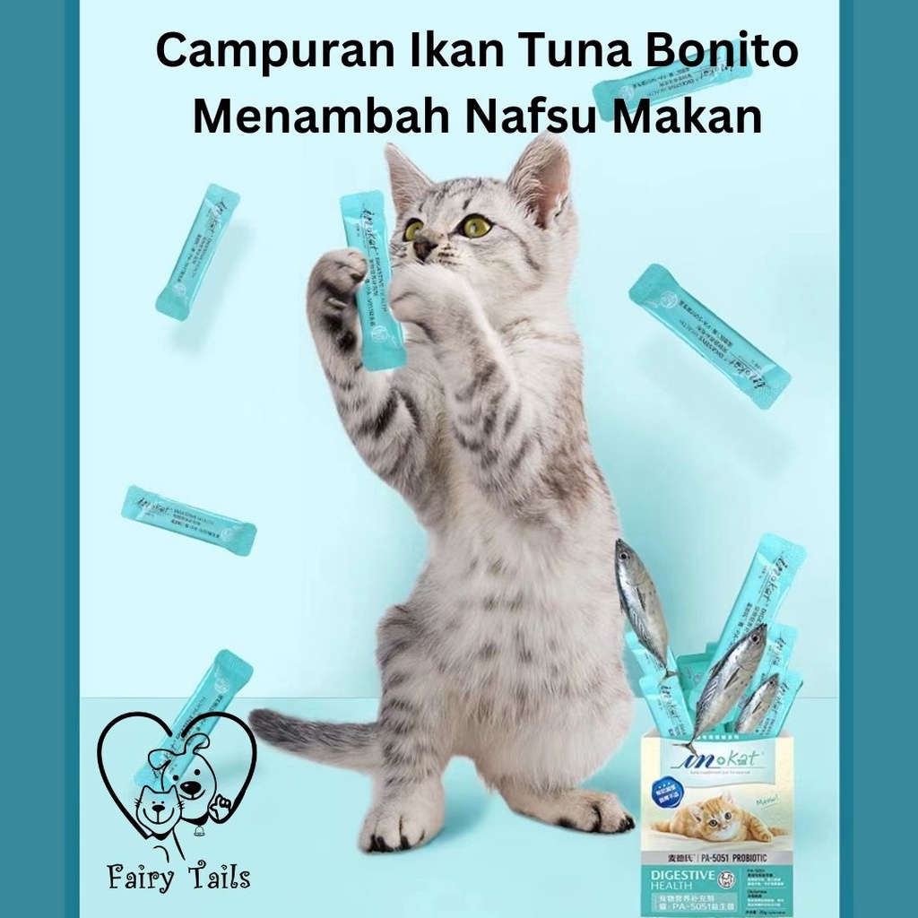 Suplemen Probitok dan L-Lysine Bubuk Untuk Kucing Anabul Menyembuhkan Diare dan Konstipasi Ringan Untuk Kesehatan Pencernaan Meningkatkan Daya Tahan Tubuh / Probiotic and L-Lysine Powder Supplement for Cat