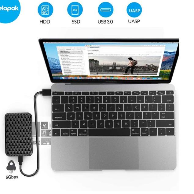 Casing Hardisk External ORICO 2520C3 2.5 SATA USB Type-C HDD Enclosure