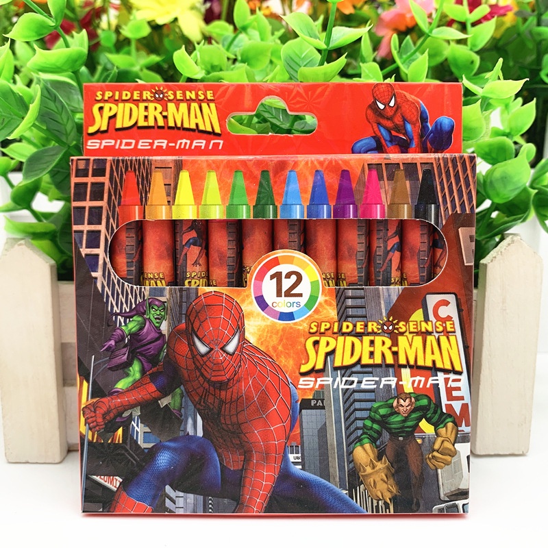 

krayon 12 warna crayon mewarnai perlengkapan menggambar alat sekolah anak-anak