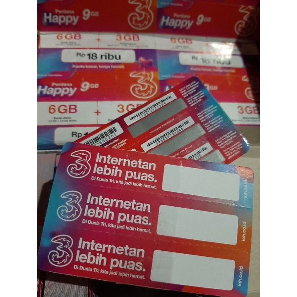 Voucher kosong Tri 3 Murah ( Terbaru )