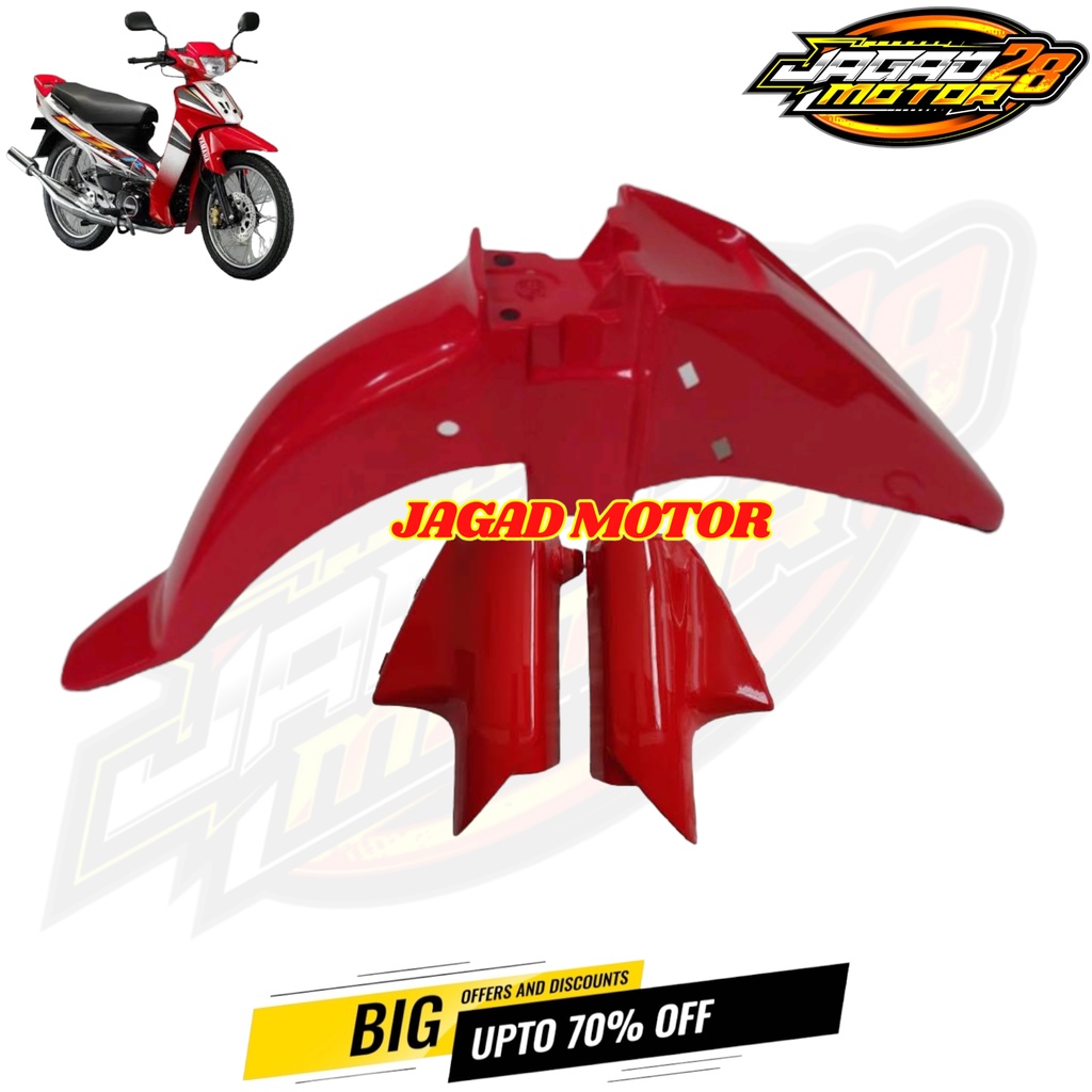 Spakbor Depan Yamaha Fizr Fiz R Plus Tutup Shock Merah / Spakbor Depan Plus Tutup Shock Yamaha Fizr Fiz R Merah / Spakbor Depan Yamaha Fizr Fiz R Set Tutup Shock Merah / Spakbor Sepakbor Slebor Depan Fizr Fiz R Plus Tutup Shock Merah