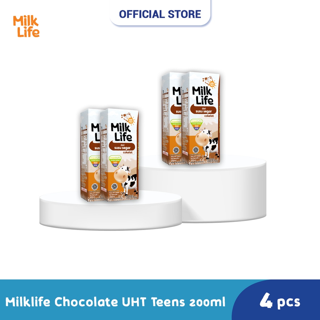 

MilkLife UHT Teens Cokelat 4 Pcs @200 ml