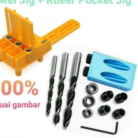 Paket Hemat Dowel Jig + Rdeer Pocket Hole Jig