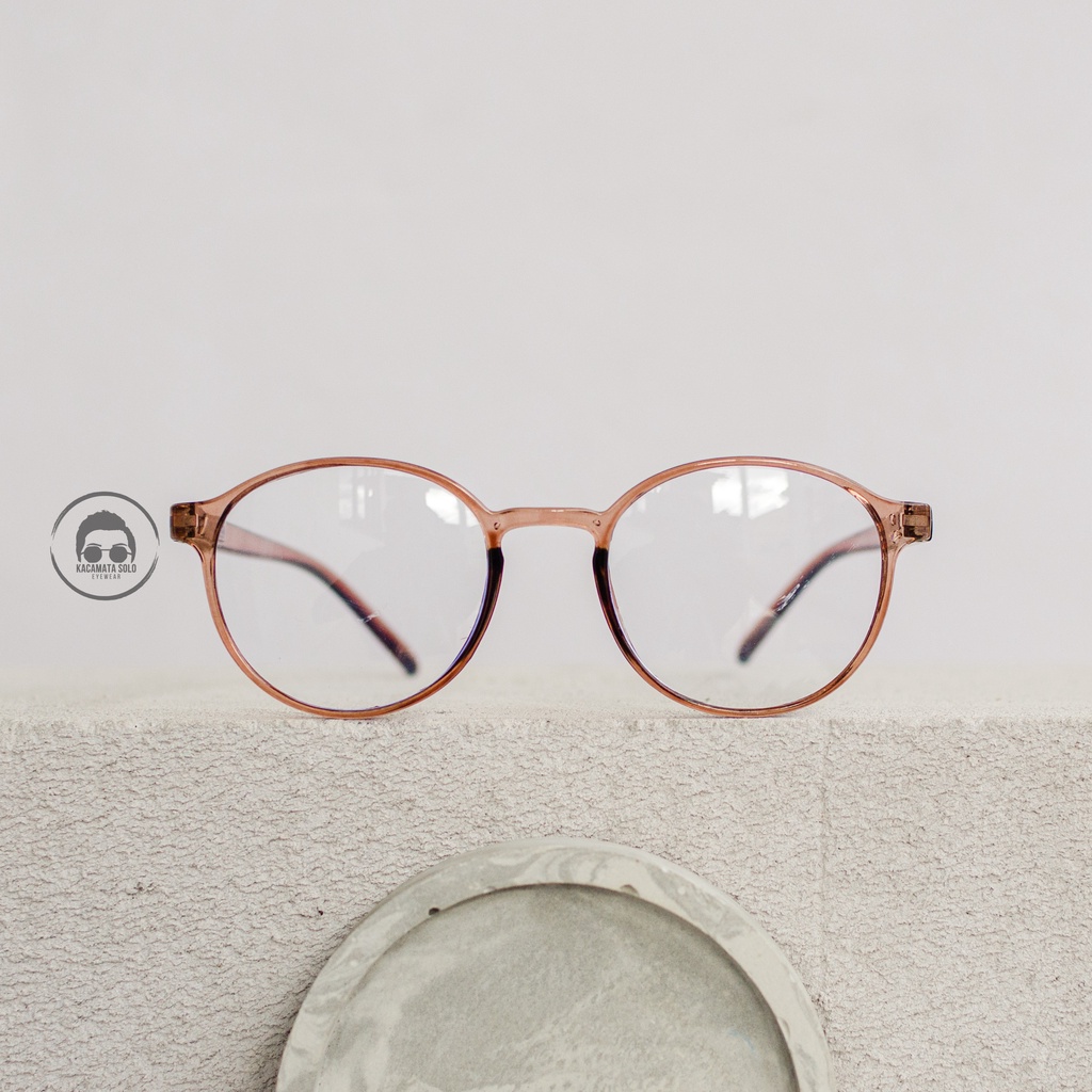 Kacamata Oval Tangkai Pegas Kekinian