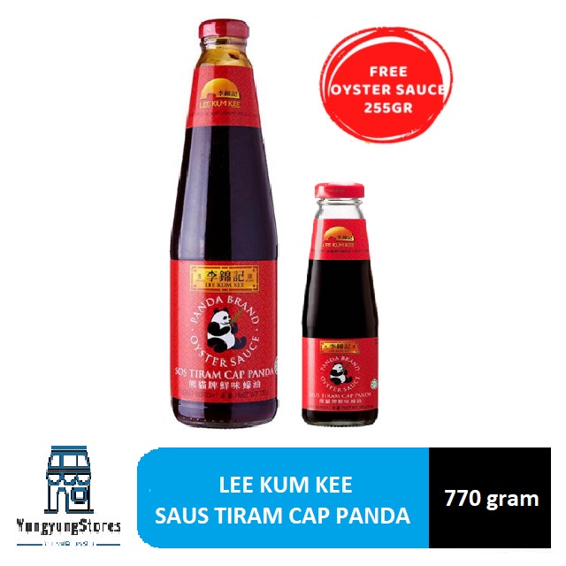 

SAUS TIRAM PANDA LEE KUM KEE OYSTER SAUCE 770 GRAM + 255 GRAM BANDED