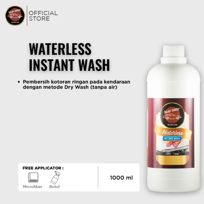 [COD] Waterless Wash And Wax / Waterless Instant Wash And Wax 1000Ml / Perlengkapan Perawatan Mobil 