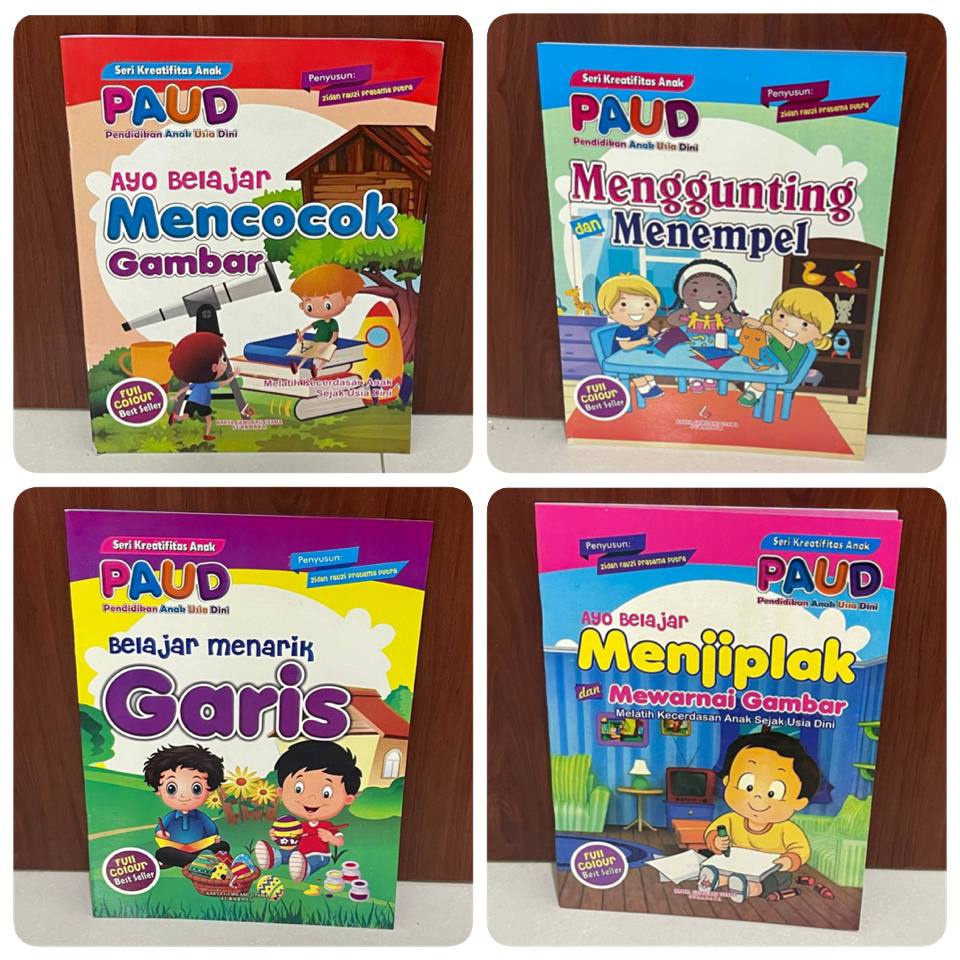Jual Activity Book Buku Aktivitas Anak PAUD FULL COLOUR Mencocok Gambar