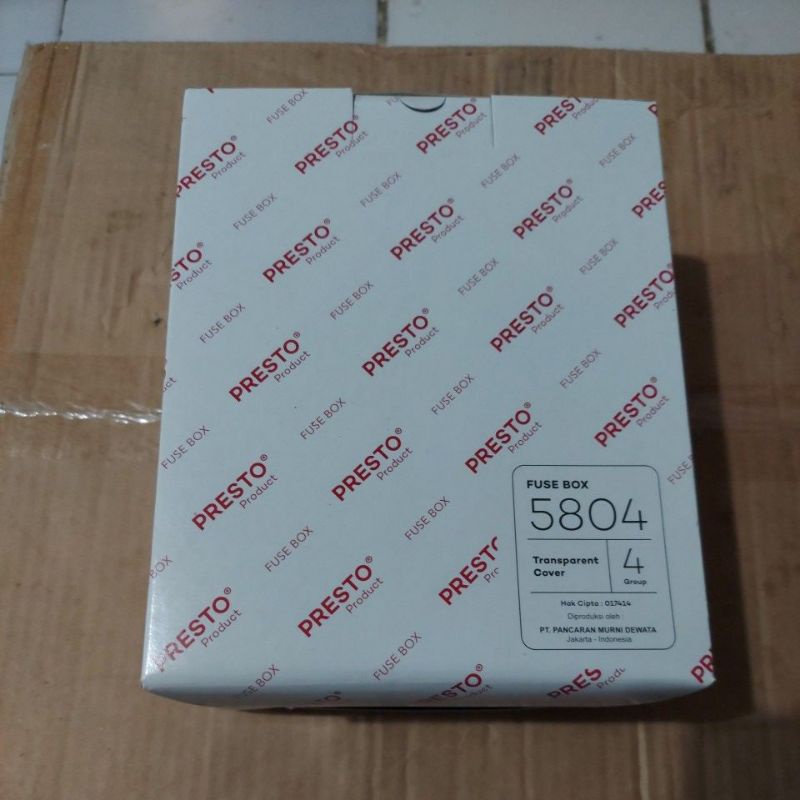 BOK MCB 4 GRUP PRESTO HELES PINTU 5804 bok meteran listrik pln heles presto bok kWh MCB rumah
