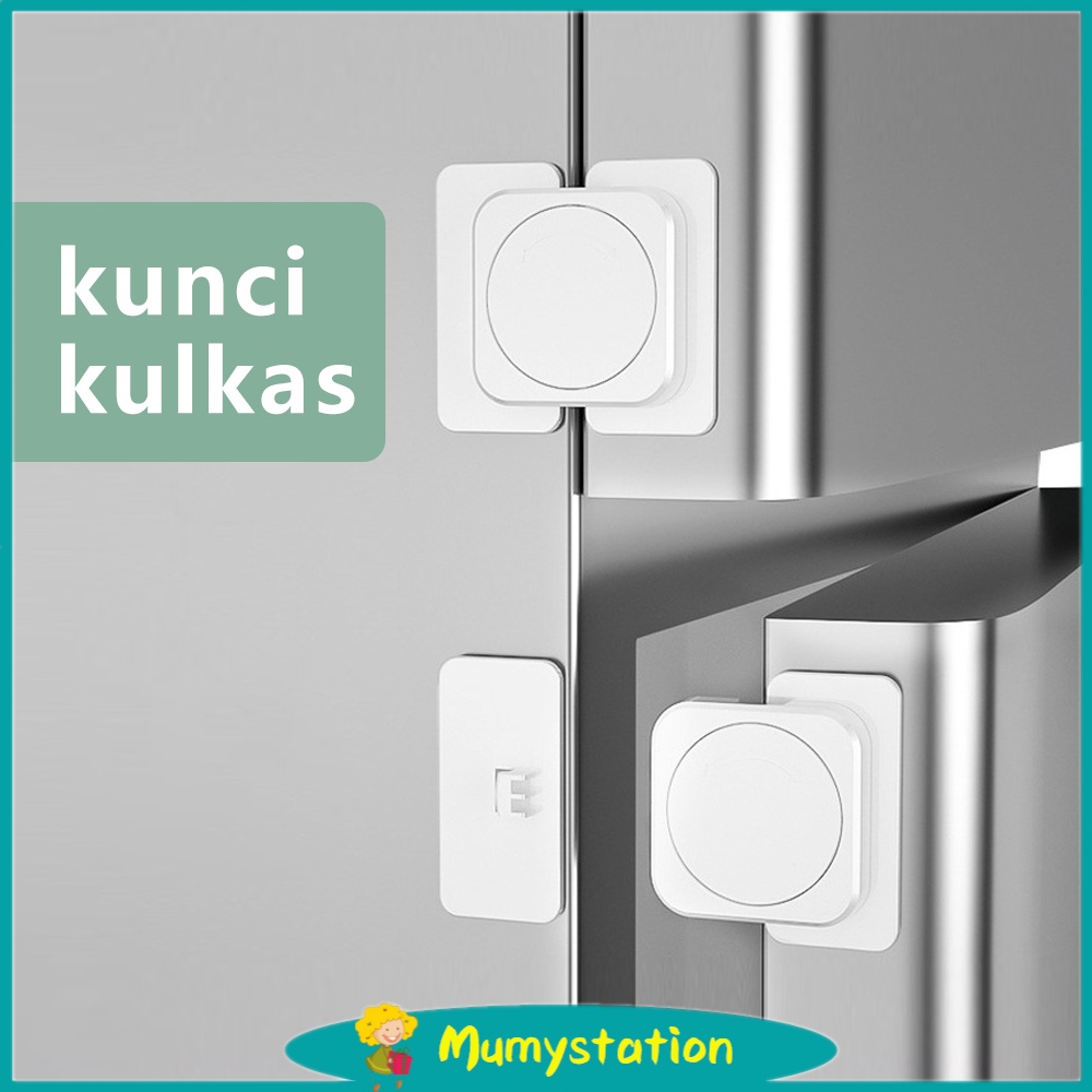Mumystation Kunci Safety Lock Pintu kulkas Serbaguna pengaman pintu kulkas/pengunci kulkas