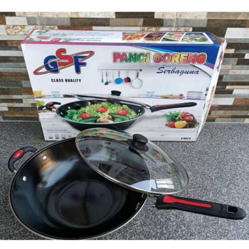 Panci goreng tutup kaca GSF