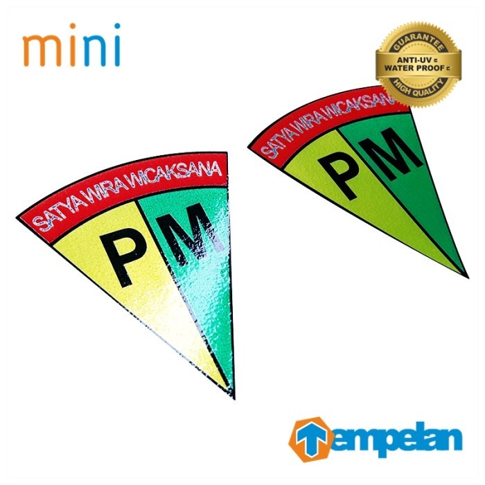 STIKER MINI PREMIUM POLISI MILITER PM TNI AD