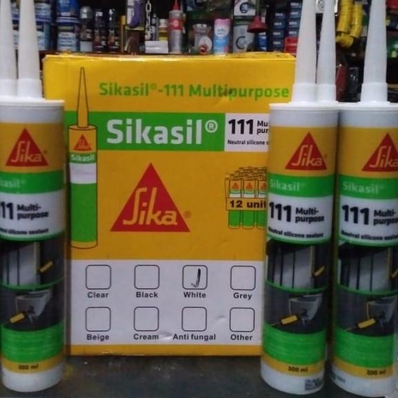 

SIka Sikasil 111 MULTIPURPOSE SILICONE SEALANT NEUTRAL 300 ML BOTOL - Putih