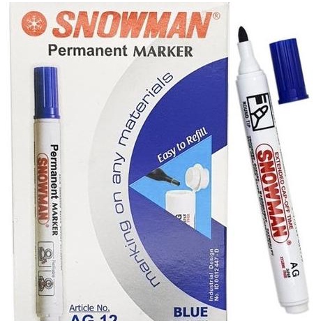

Sale Snowman Spidol Permanent Marker AG 12 (isi 12) - hitam atau biru /ALAT TULIS AESTHETIC/ALAT TULIS SEKOLAH/ALAT TULIS SET/ALAT TULIS LENGKAP/ALAT TULIS ANAK/ALAT TULIS LUCU