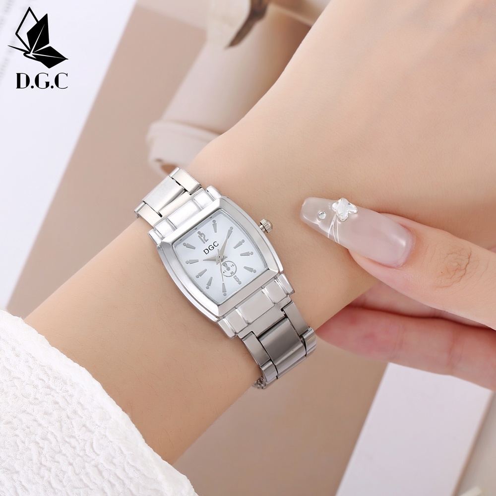 Jam Tangan Couple ✅ Analog Strap Stainless Steel Casual Quartz Wanita Pria Wanita Fashion Import C102