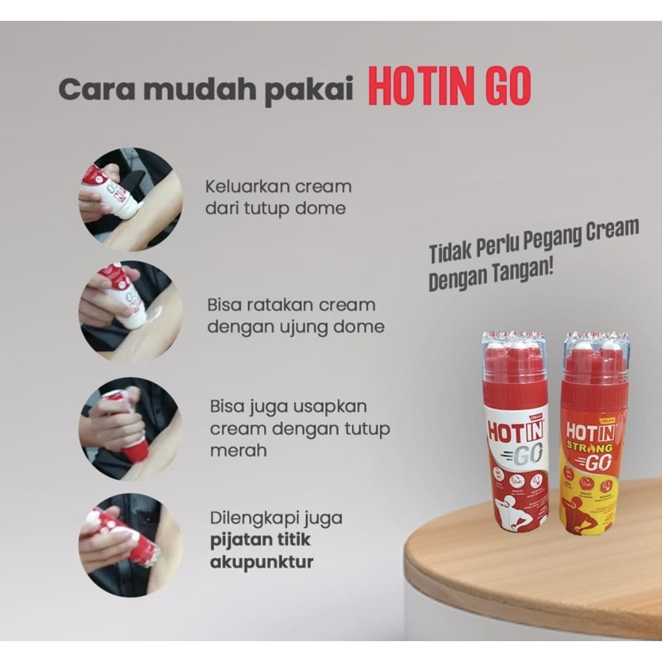 HOTIN GO 100GR VARIAN ORIGINAL DAN STRONG CREAM PIJAT KRIM HOT IN