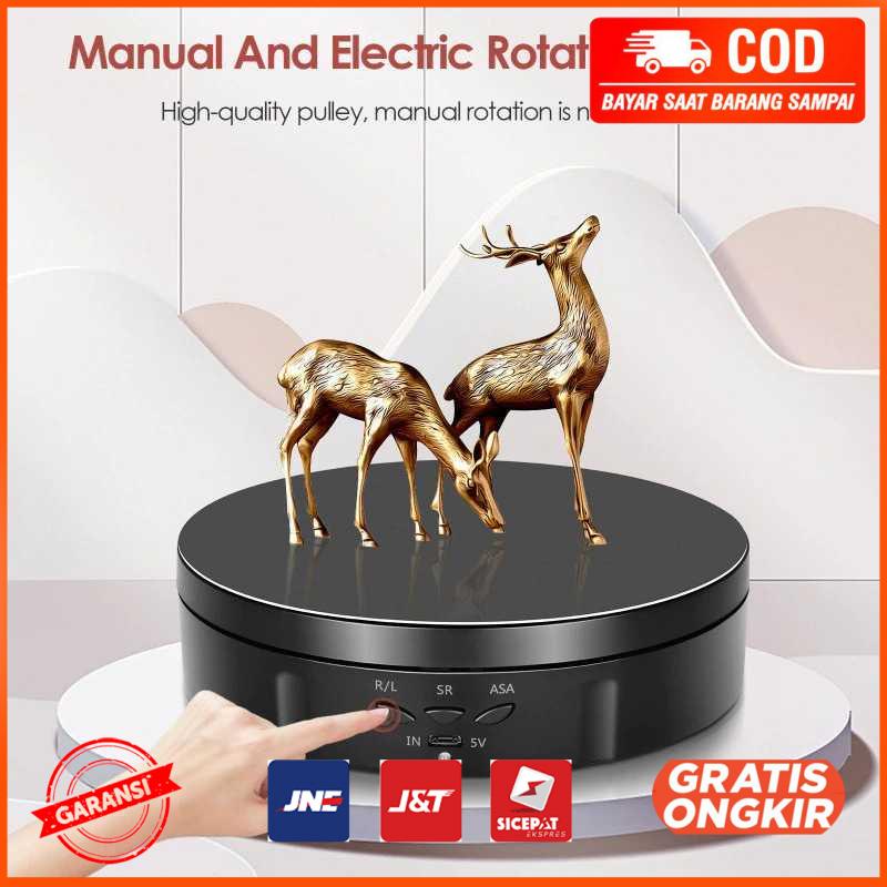 Alas Putar Fotografi Rotating Display Stand 360 Turntable 14.5cm