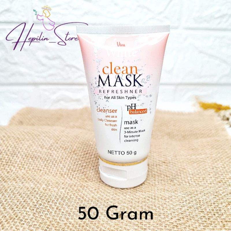 VIVA CLEAN&MASK REFRESHNEr / SABUN MUKA VIVA 2 IN 1 / MASKER MUKA