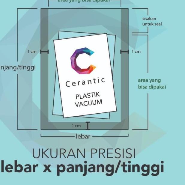 

Plastik Vacum Emboss 12x20 / Vacuum Bag Embossed 100 pcs