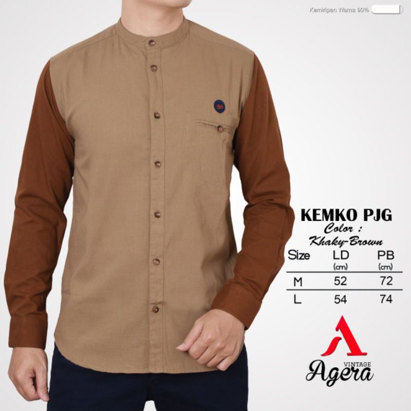 [ NEW MODEL ] BAJU KURTA KEMEJA KOKO KEMKO PRIA LENGAN PANJANG ORIGINAL TERBARU KOMBINASI AGERA