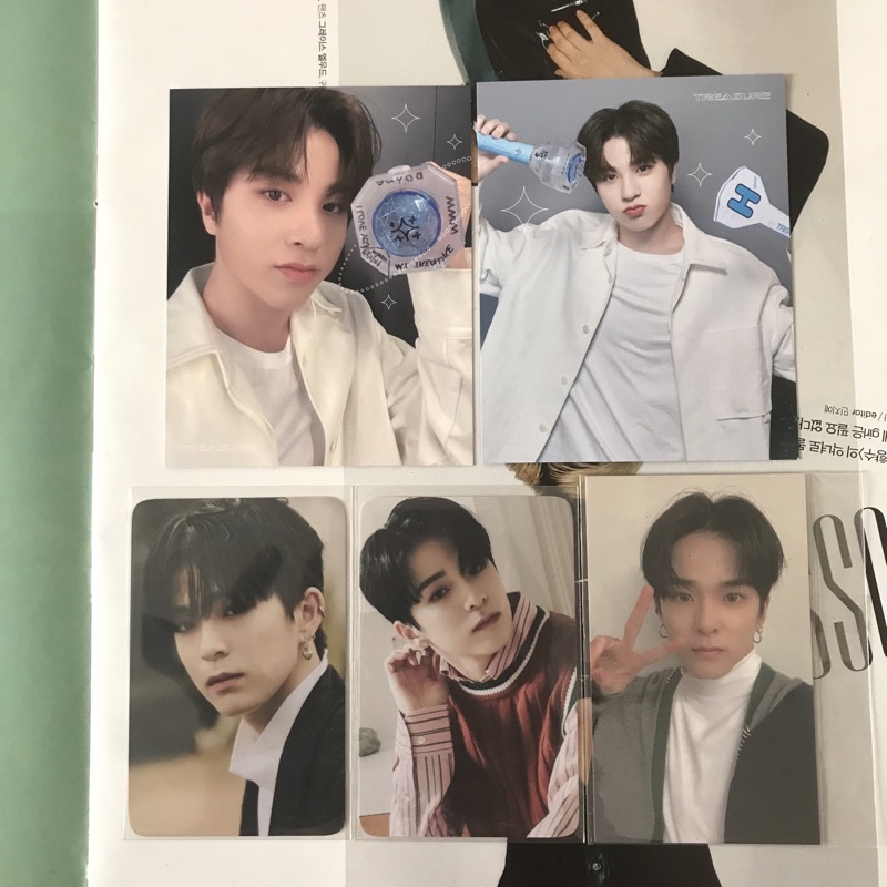 Treasure Asahi Junghwan PC Photocard Bene Lightstick Teulight Insadong+Basic; Bene Welcoming Collect