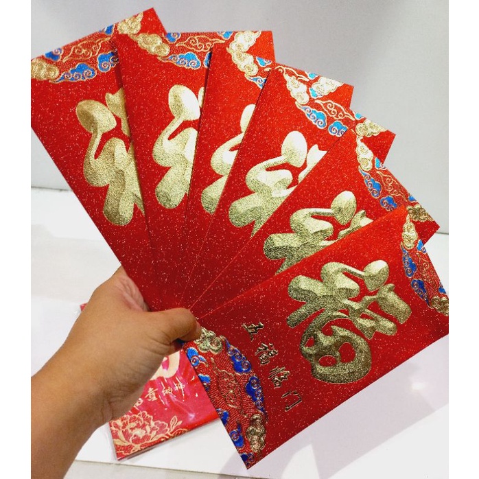 Angpau Fu Jumbo / Angpao Imlek Jumbo / Amplop Imlek Fuk Besar Premium Tebal