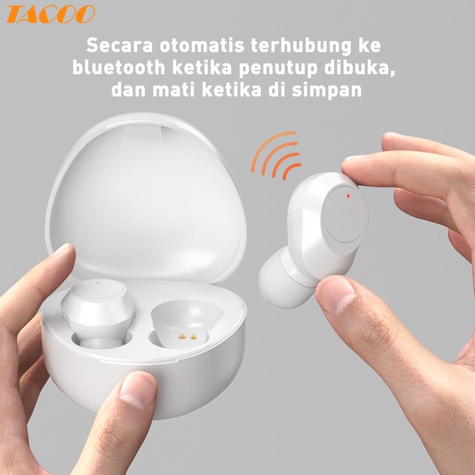 TELAH HADIR TACOO TWS Headphone Mini M9 Bluetooth Headset Telinga Kucing Headphone Deep Bass and HD 