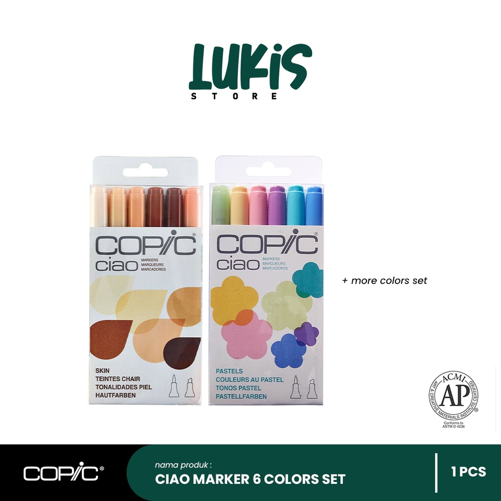 

Copic Ciao Marker 6 Colors SET