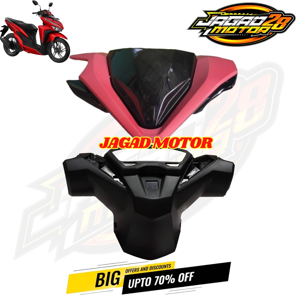 Batok Kepala Depan Honda Vario 125 150 New Led 2018 2019 2020 2021 Merah Doff / Batok Kepala Totok Depan Belakang Honda Vario 150 125 New Led 2018 2019 2020 2021 Merah Doff