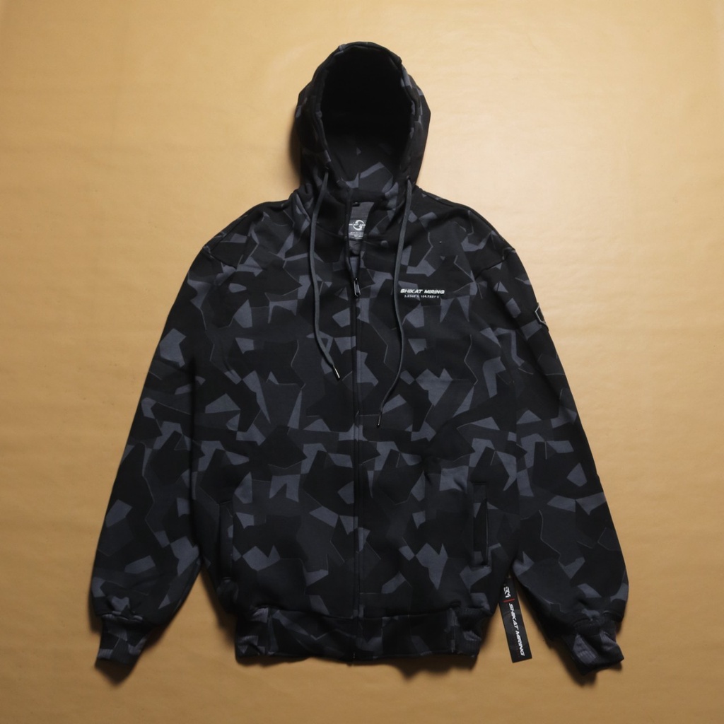 JAKET SWEATER HOODIE SKM GEOMATRIC CAMO UNISEX PREMIUM QUALITY