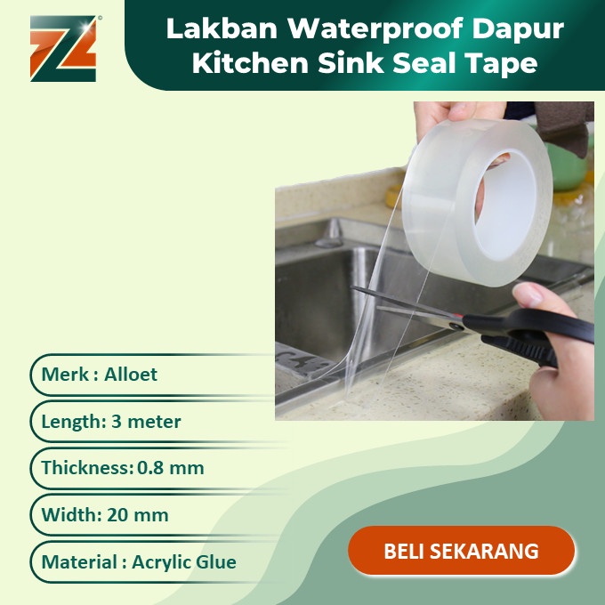 

Lakban Waterproof Alloet Dapur Kitchen Sink Seal Tape