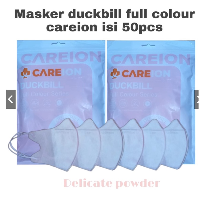 MASKER DUCKBILL CAREION WARNA 3PLY ISI 50 pics